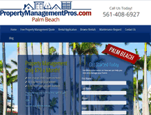 Tablet Screenshot of palmbeachpropertymanagementpros.com